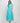 Aqua Blue Cotton Printed Maxi with Stitch line & Pleated Tier