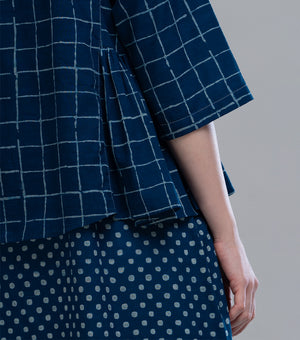 Indigo Overlay Dress Set