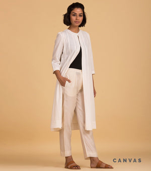 Natural solid chambray jacket