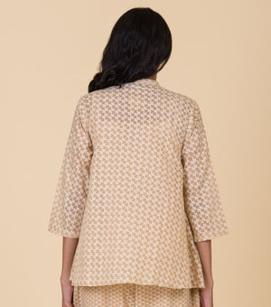 Beige cotton shirt
