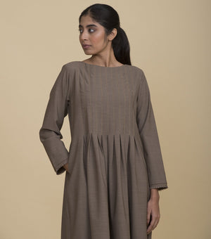 Beige Wool Dress