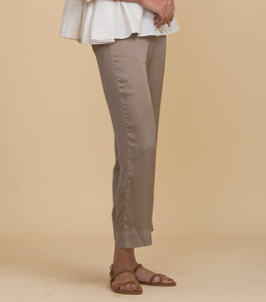 Beige Viscose Pants