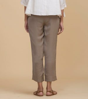 Beige Viscose Pants