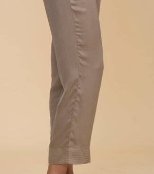 Beige Viscose Pants