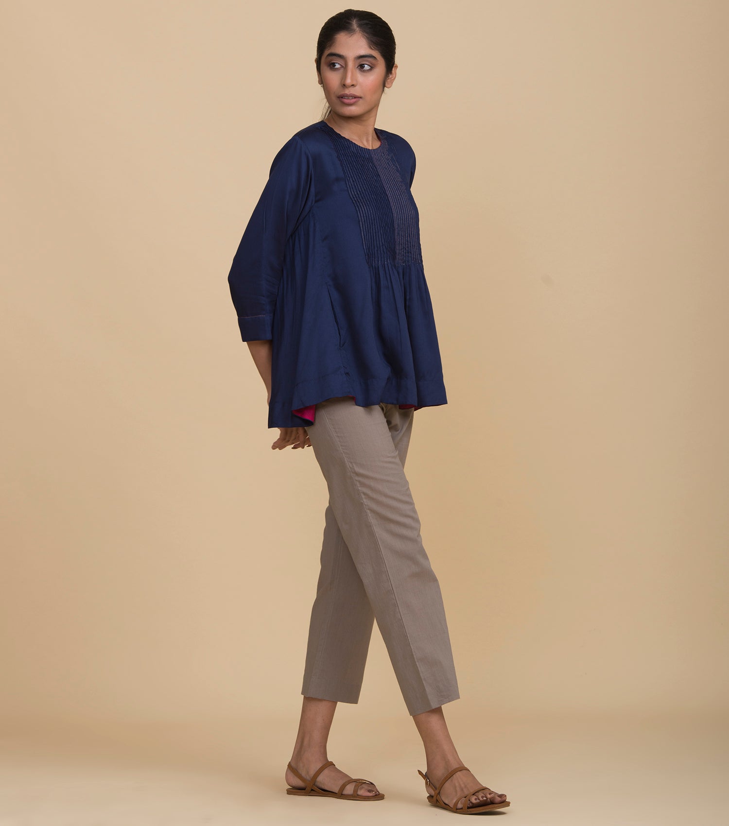 Indigo Viscose Top