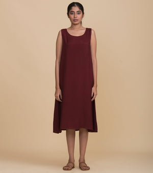 Maroon chanderi kediyo set