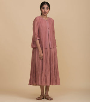 Rose chanderi kediyo set