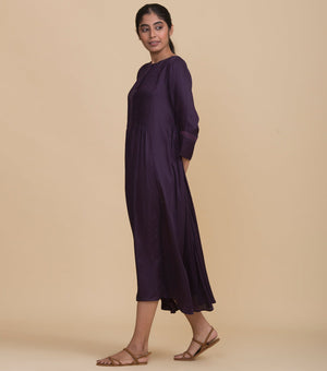 Purple viscose dress