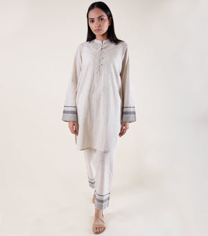 Ivory Printed Cotton Co-ord Set