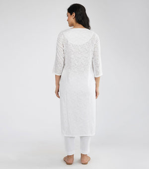 White cotton kurta