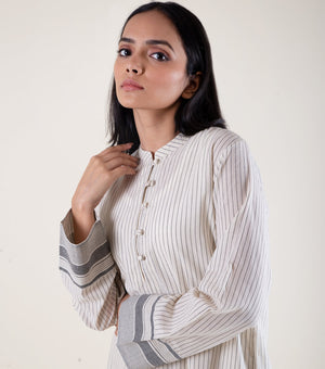 Ivory Printed Cotton Co-ord Set