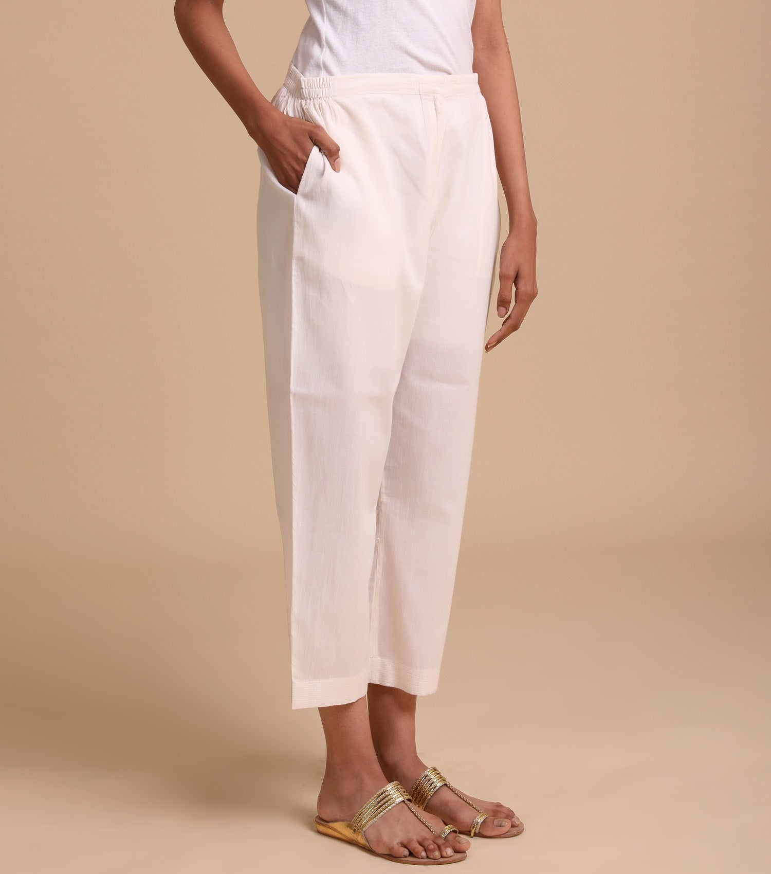 Natural Fine Cotton Pants