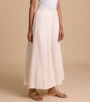 Ivory Cotton Palazzo
