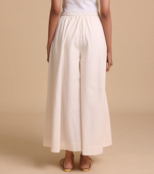 Ivory Cotton Palazzo