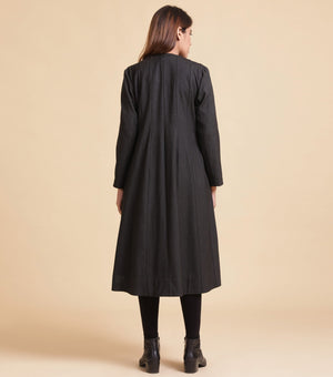 Black Fine Woolen Jacket