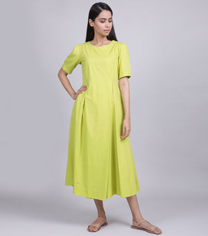 Lime Green Cotton Dress