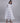 White & Grey Multistriper Woven Cotton Dress