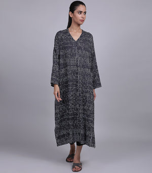 Black Cotton Kaftan