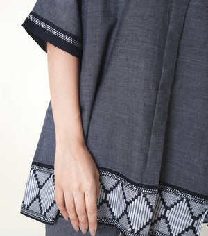 Black Woven Cotton Co-ord Set