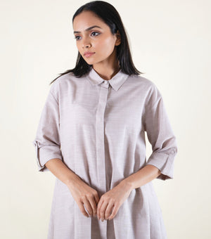 Ecru Cotton Co-ord Set