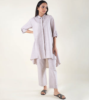 Ecru Cotton Co-ord Set