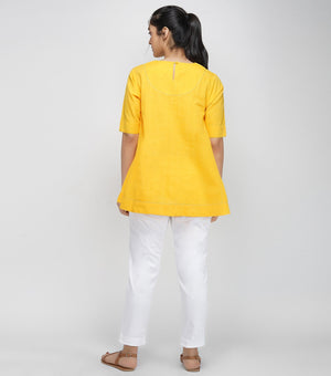 Yellow Mangalgiri Cotton Top