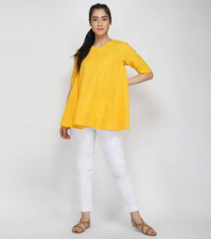 Yellow Mangalgiri Cotton Top
