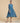 Blue Chanderi Flared Dress