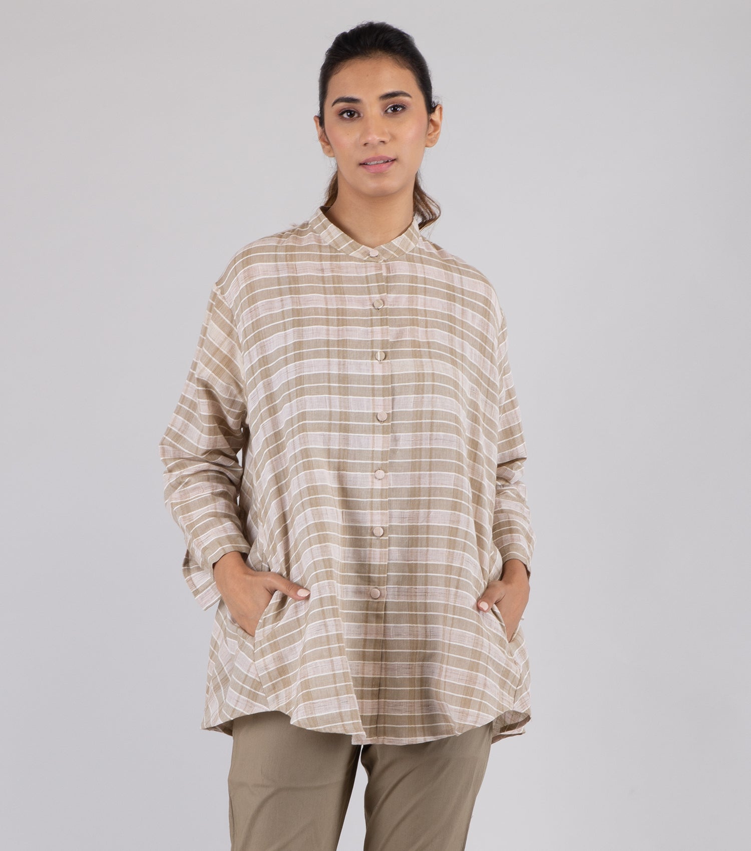 Beige Cotton Shirt