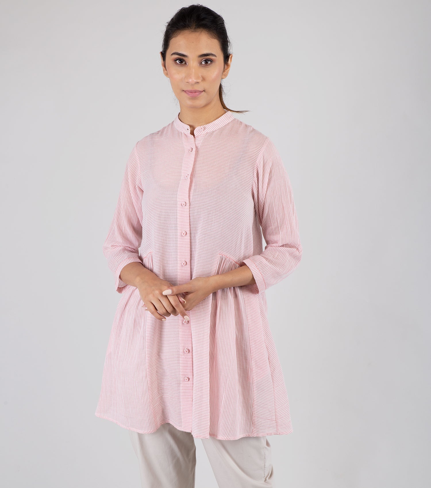 Blush Pink Cotton Tunic