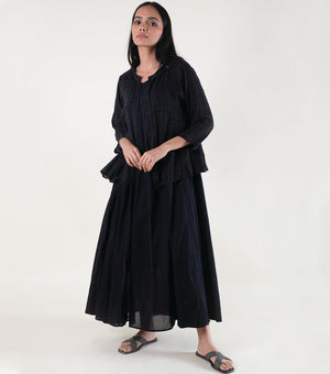 Black Cotton Kediyo Set
