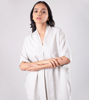 Natural Cotton Stripe Tunic