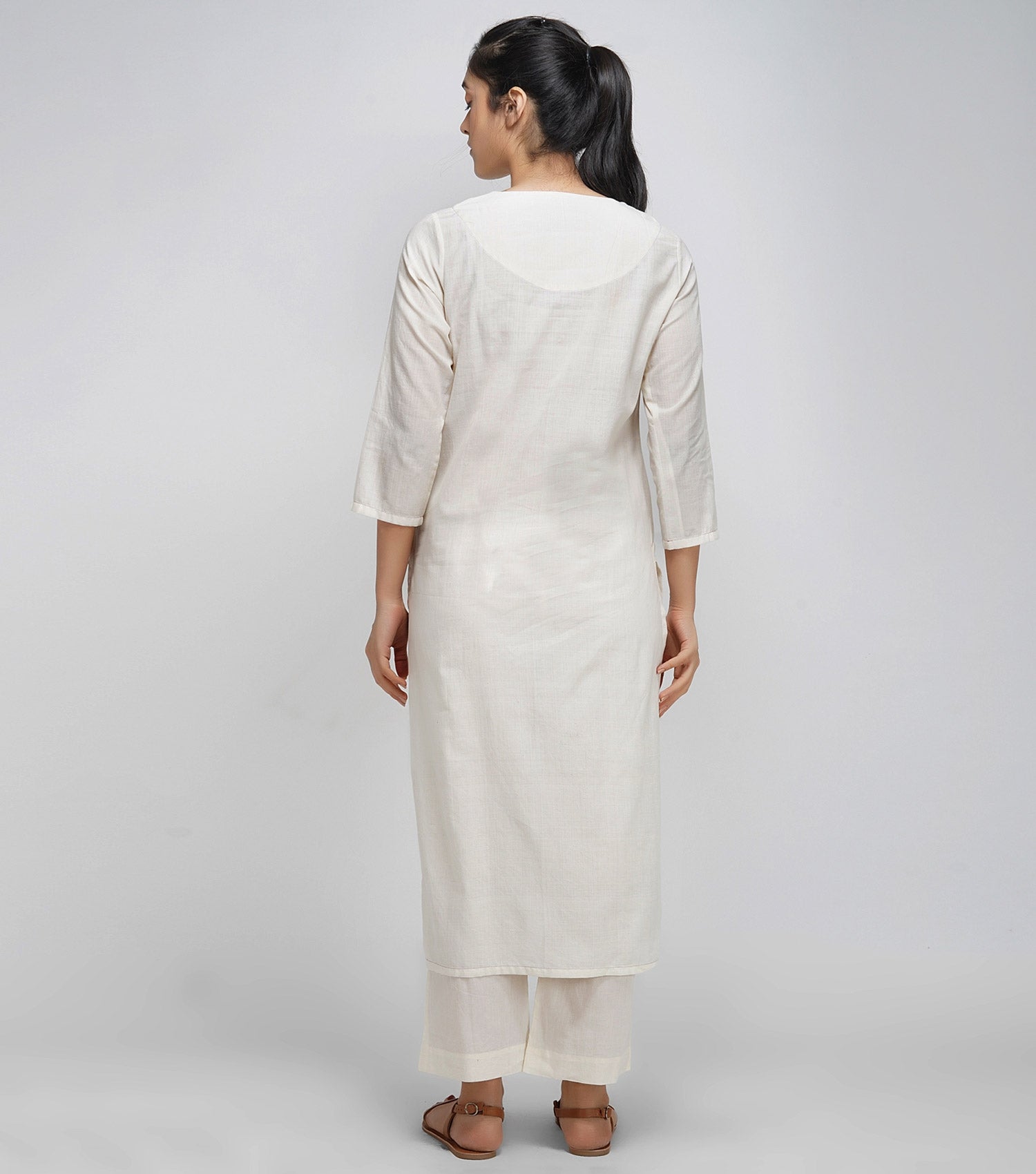 Ivory Cotton Kurta