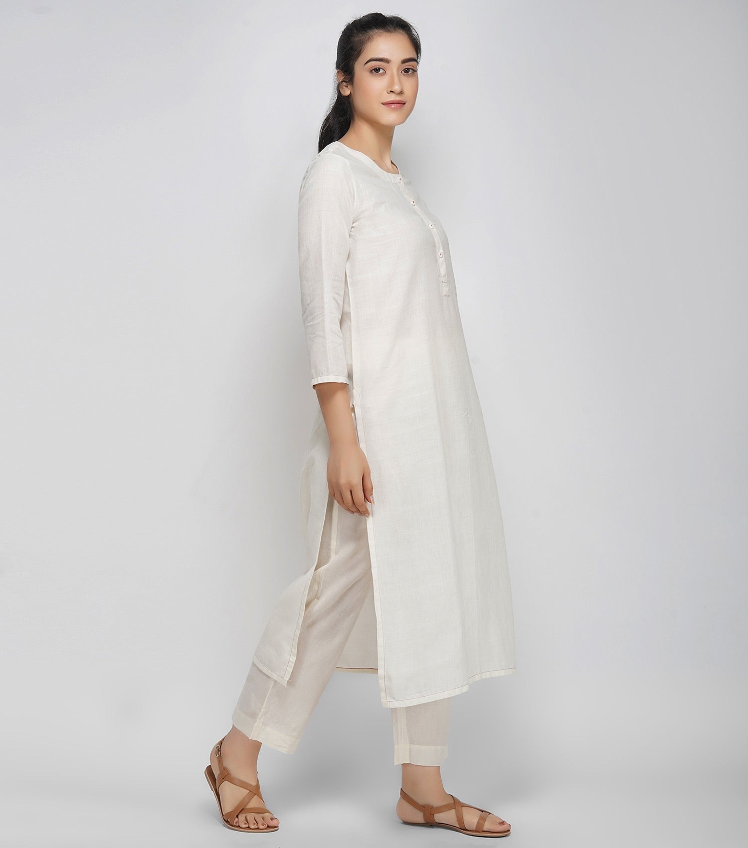 Ivory Cotton Kurta