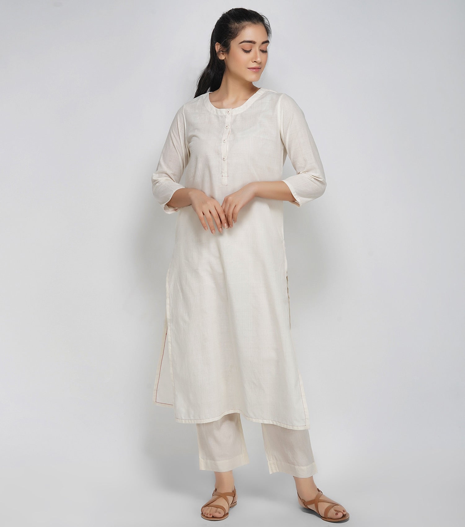 Ivory Cotton Kurta