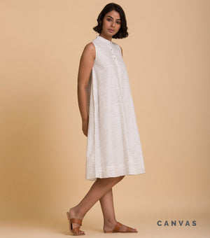 Natural cotton shirt dress