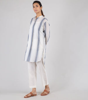 White Cotton Shirt Tunic