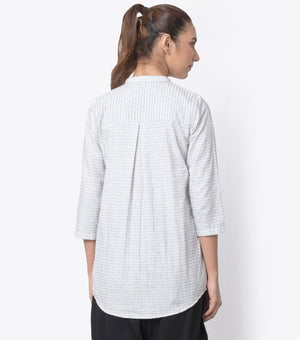 White Solid Cotton Shirt