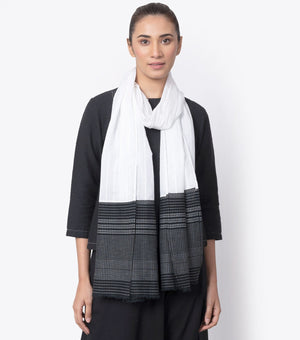 White Cotton Scarf