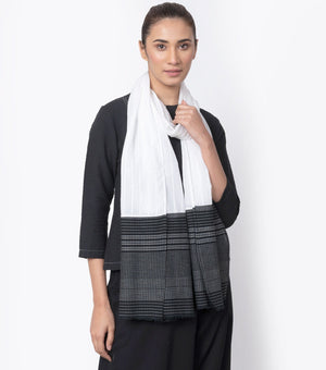 White Cotton Scarf