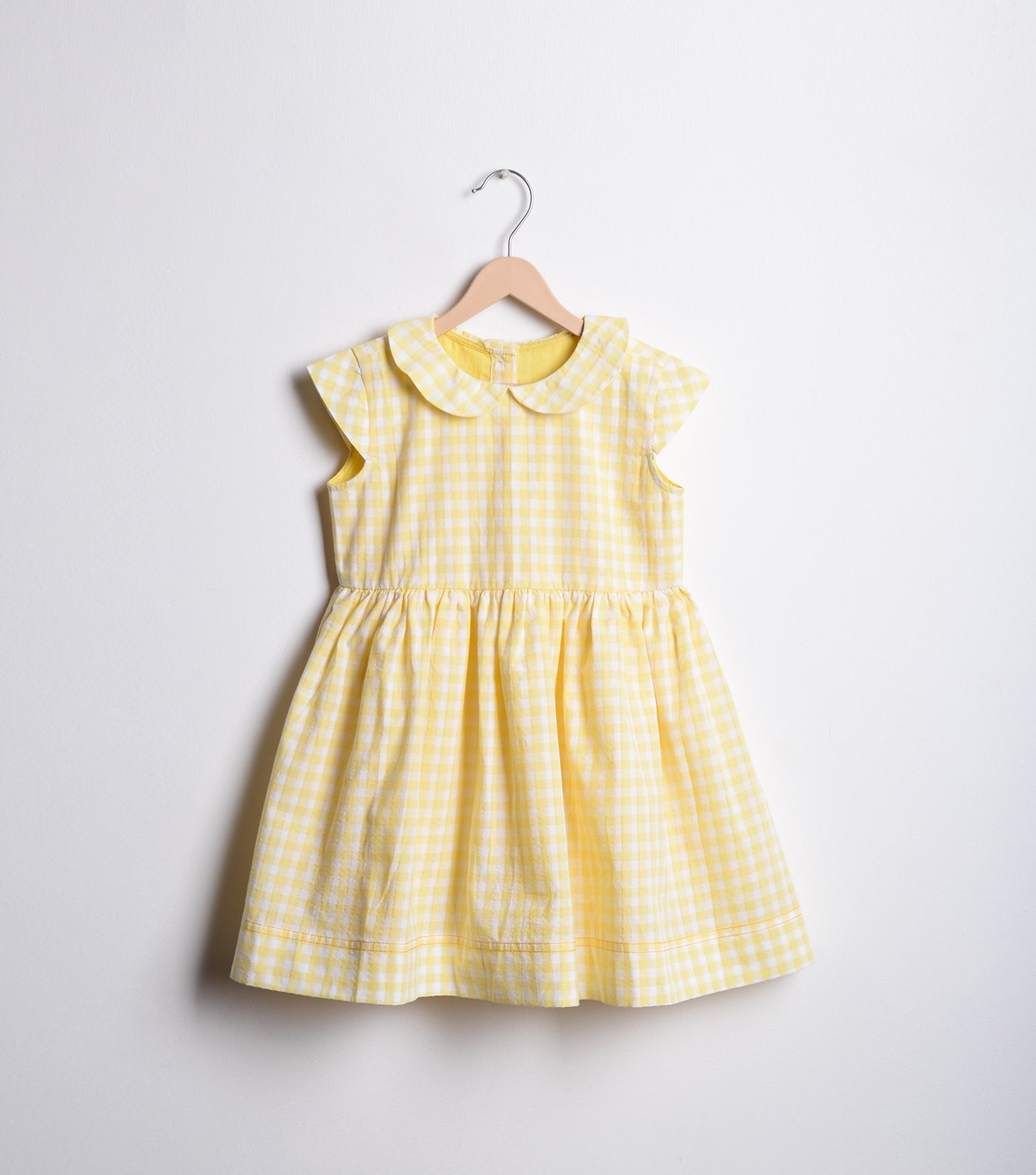 Yellow Cotton Flared dress – Canvas