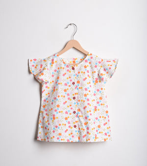 Floral Cotton Top