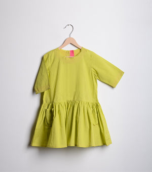 Lime Cotton Dress