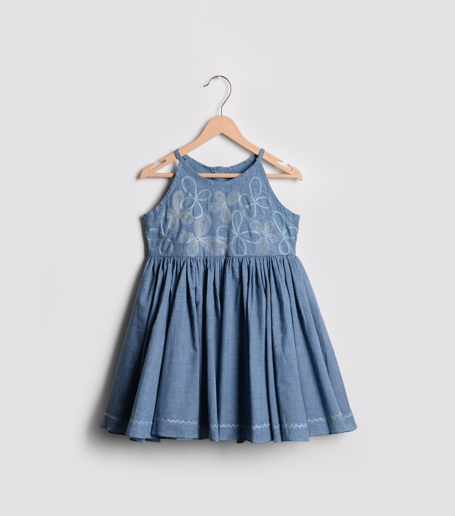 Blue Cotton Singlet Dress