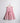 Pink Cotton Linen embroidered flared dress