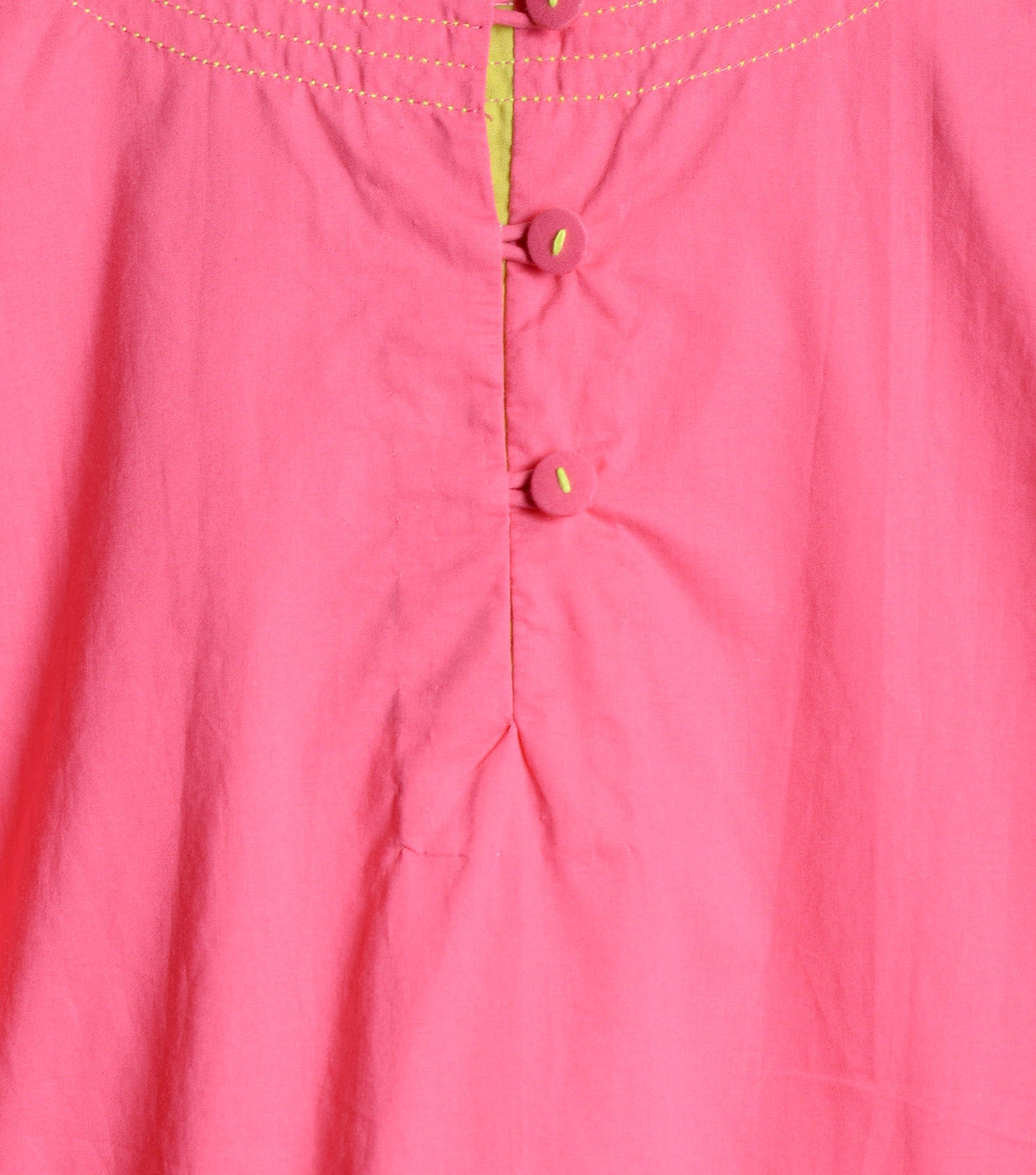 Hot Pink Cotton Dress