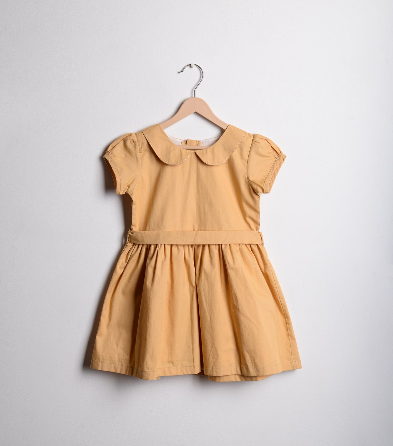 Yellow Cotton Flared dress