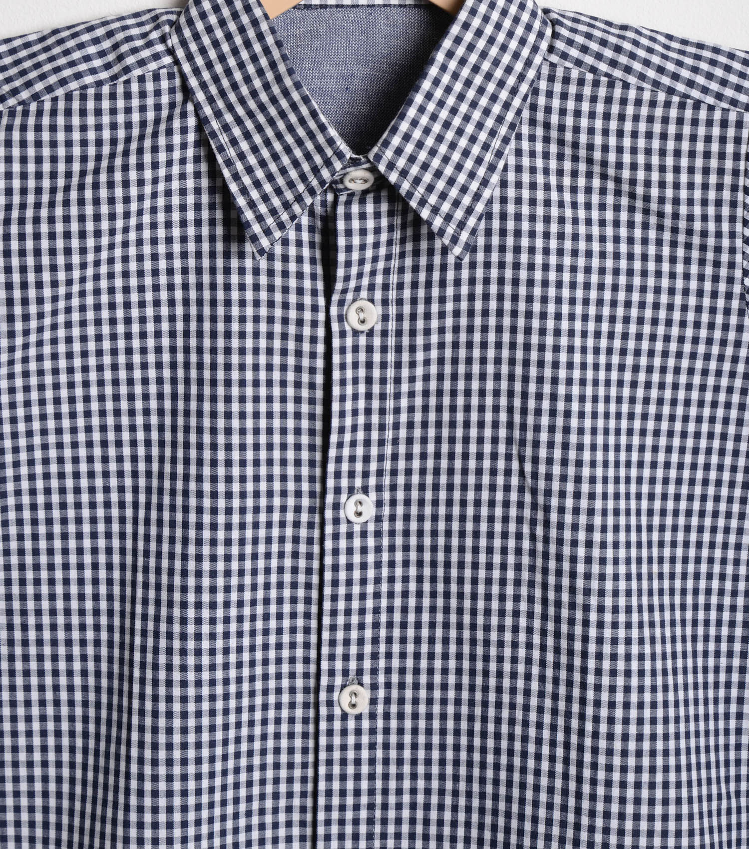 Navy Blue checked Cotton Shirt