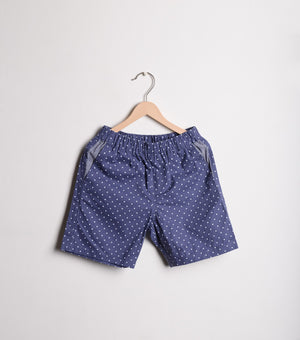 Blue Cotton Shorts