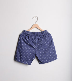 Blue Cotton Shorts